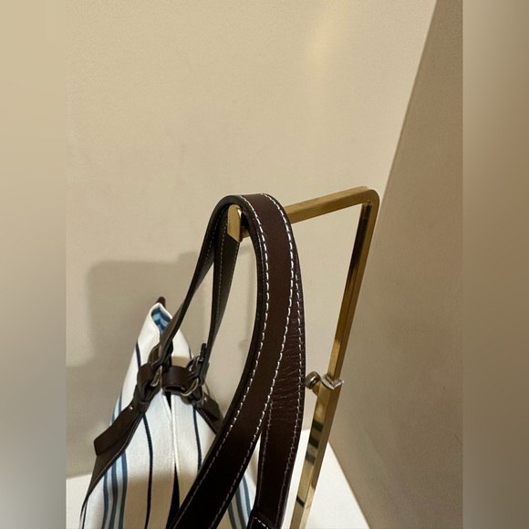 Burberry Blue Label Striped Canvas Tote - Picture 5 of 12